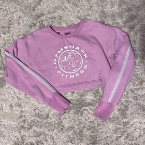 Gymshark Pink Crop Sweatshirt